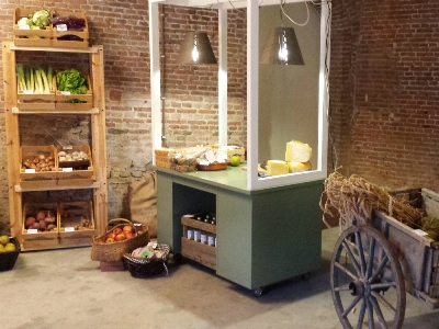 Popup winkel in molen De Roos in Delft